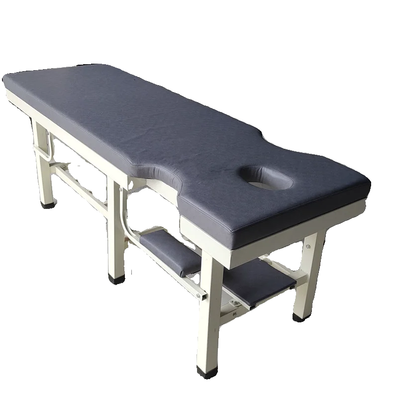 طاولة تدليك زرقاء سرير تدليك معدني أثاث جمالي نقالات سرير مستحضرات التجميل Camillas Lashista Table De Massage Pliantes
