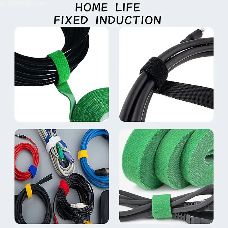Multi-Purpose Reutilizável Fita de Fixação, Abraçadeiras, Cord Organizer, Computador, TV, Armazenamento do fio, Gestão Cabo de D