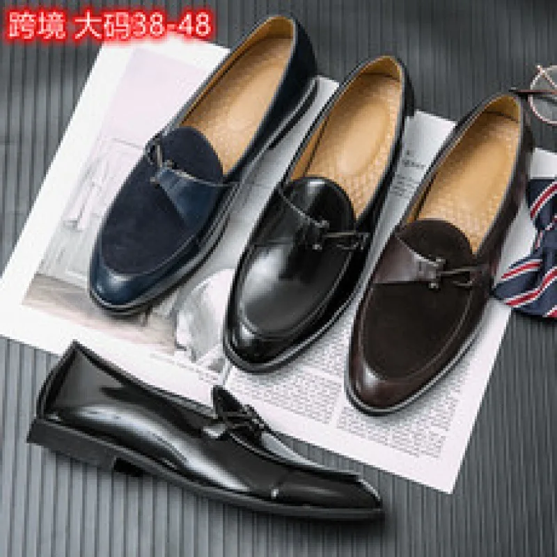 Derby-Chaussures décontractées en cuir pour hommes, chaussures à plateforme noire, robe d'affaires britannique, fête, mariage, nouveau