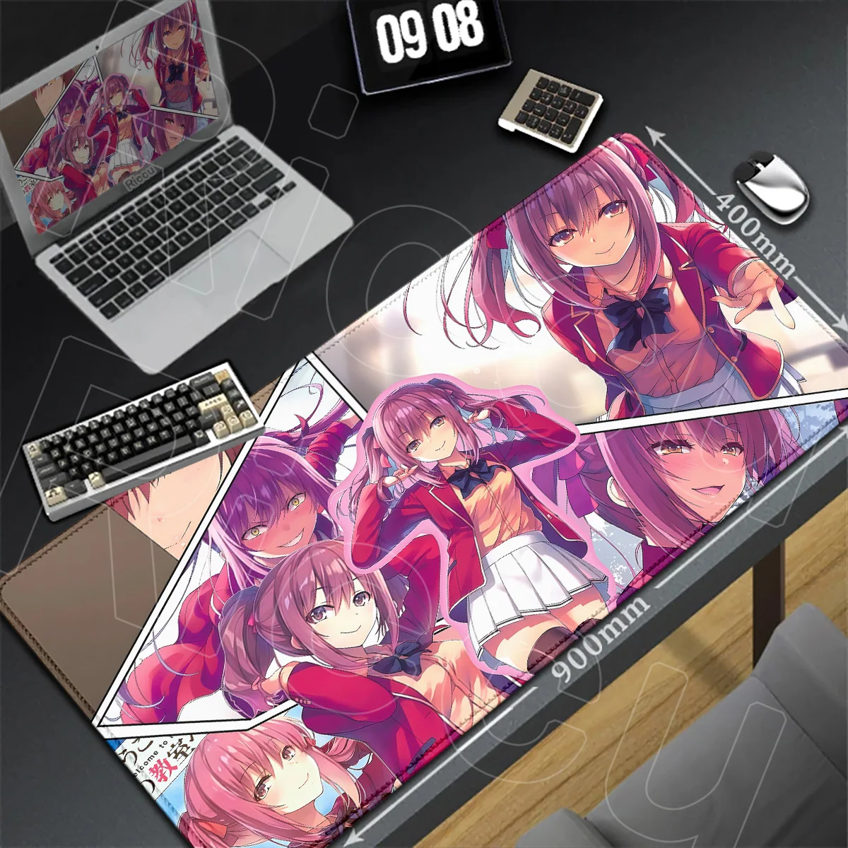 Classroom Of The Elite Cute Girl Kei Karuizawa Gaming Mouse Mat PC Rubber Accessories XXL Notebook HD Printing Keyboard Desk Rug