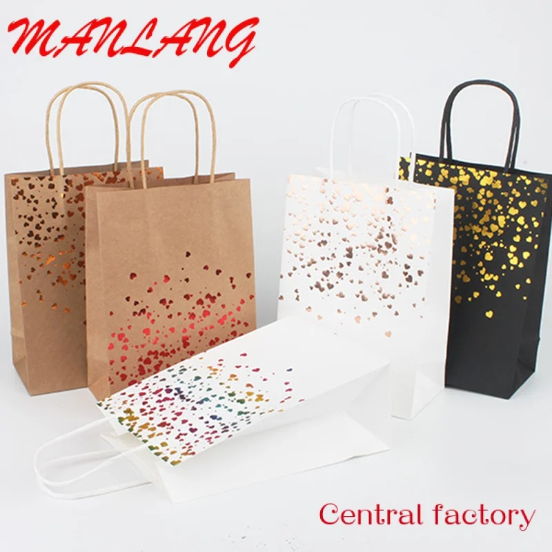 Custom  Luxury Custom Paper Bag with Your Own Logo Gift Paper Bag Manufactures Custom Clothing Shopping Bags Kraft Paper Customi