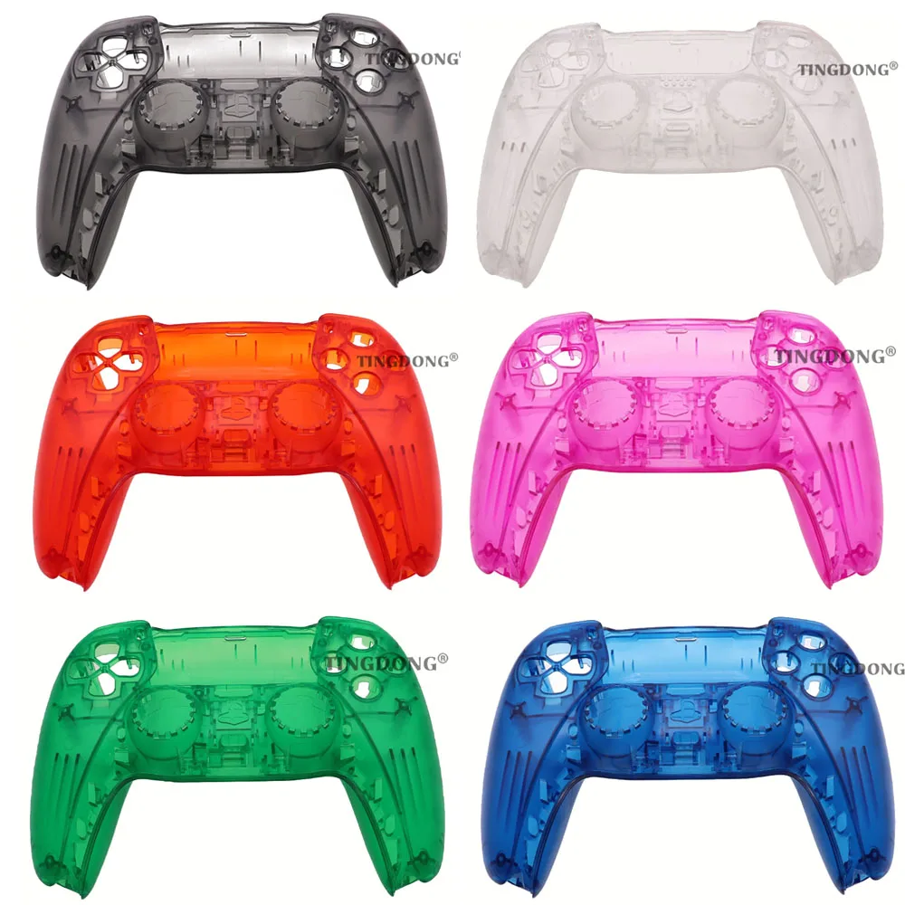 Replacement Shell for PS5, DIY Replacement Controller Housing Shell Case Front and Back Cover for Dualsense5 Controllers
