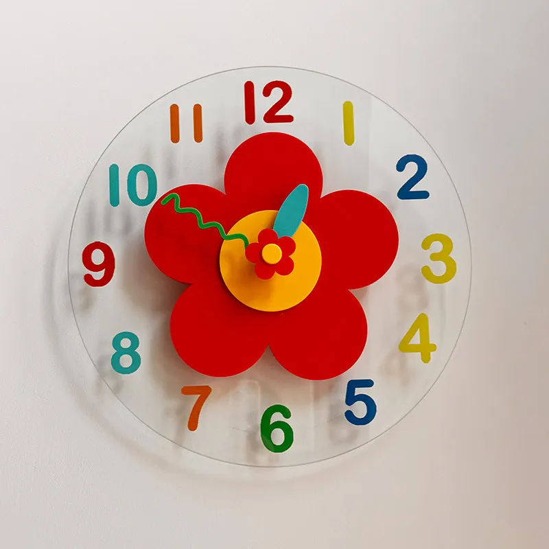 Y*-Cartoon Fashion Wall Watch Simple Creative Silent Design Aesthetic Cute Wall Clocks Modern Living Room Home Decoration
