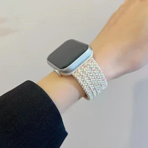Tali Jam untuk Apple Watch Seri 10 46mm 42mm 9 7 8 5 SE 6 44mm 45mm 40mm 38 41mm Gelang Ultra 49mm Tali Lingkaran Solo Jalinan correa Tali Pengikat Lingkaran Tunggal 10 penjualan terbaik beelink t4 pro - №