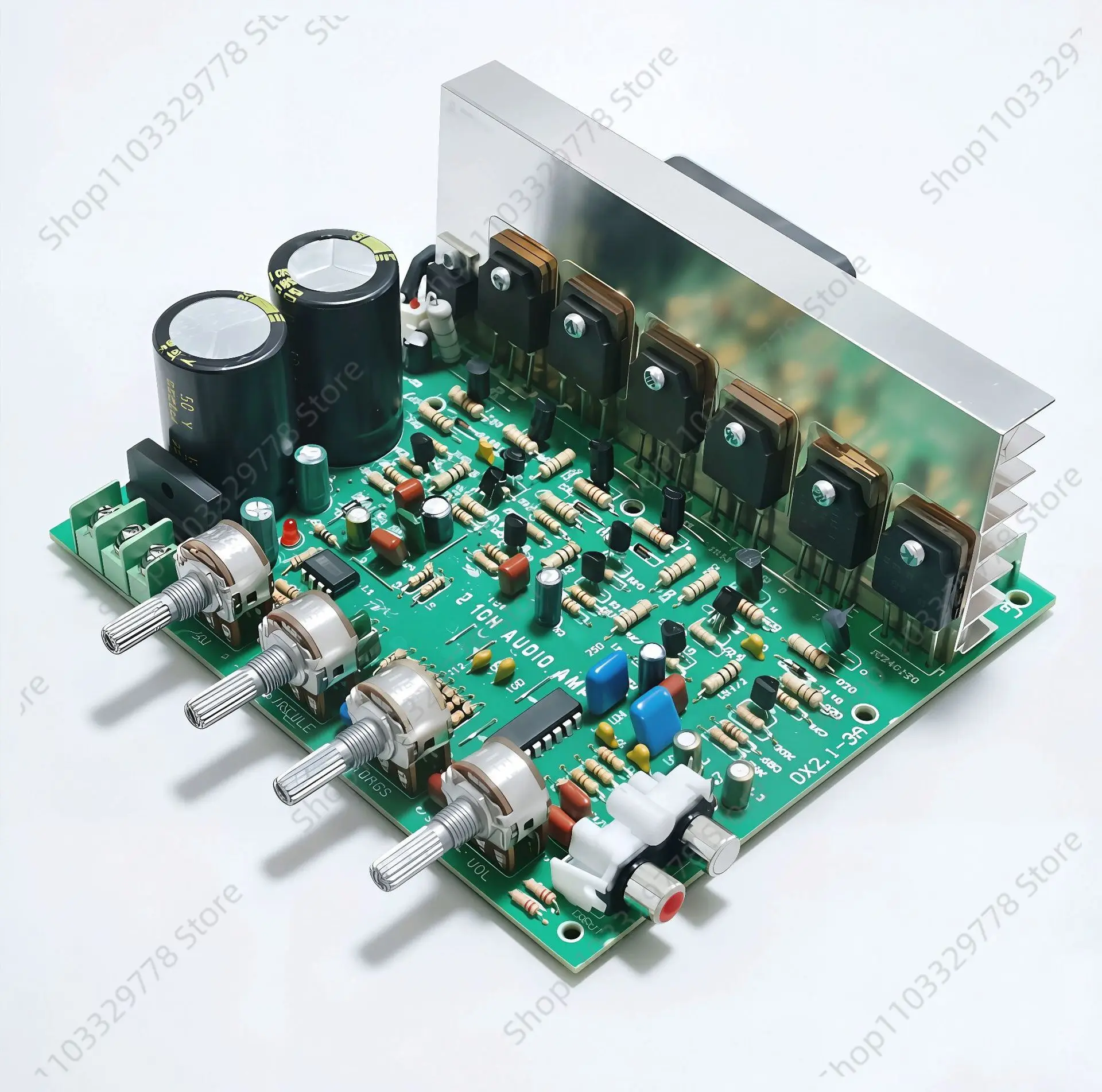 New DX-2.1-3 channel, high-power subwoofer finished power amplifier board, free 3.96 terminal line