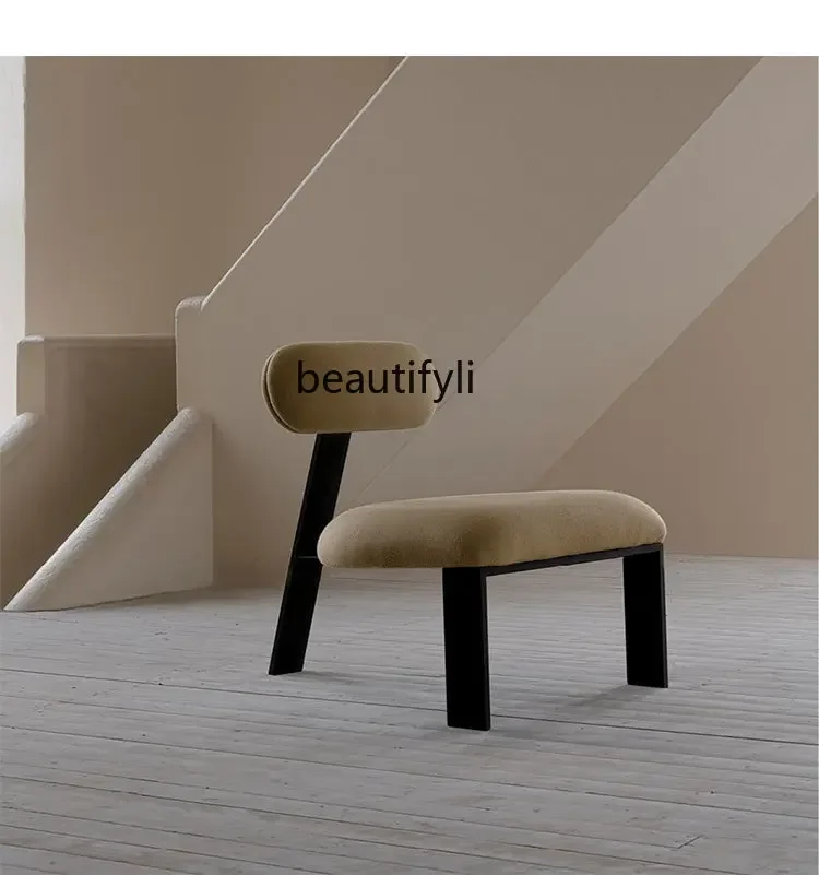 

zzqFabric Couch Modern Minimalist Lazy Bone Chair Nordic Living Room Couch Single Leisure Dining Chair