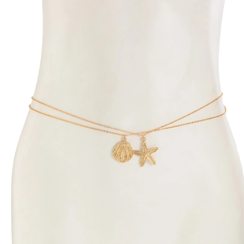 Elegant Adjustable Shell Waist Jewelry Handcraft With Alloy Materials for Daily Use