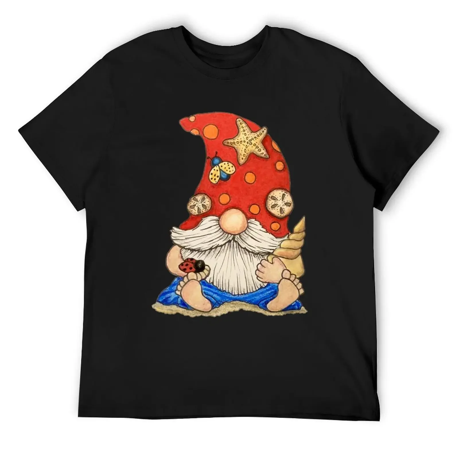 Enzo the Beach Gnome T-Shirt summer top cute tops mens shirts graphic tee