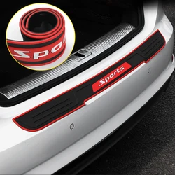 1Pc Universal Sports Style Car Bumper Protector Trim Strip Rubber Trunk Sill Guard Scratch Pad Cover Car Exterior Accessories