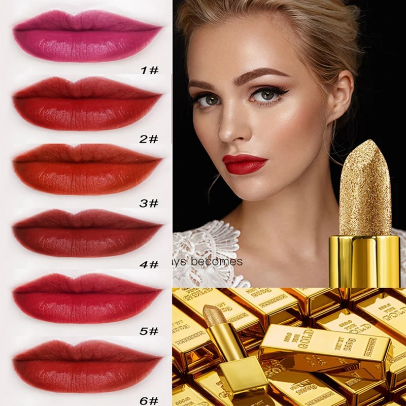 Lakerain-batom impermeável de longa duração, brilho sexy, ultra veludo, fosco, fluindo 2, 6 cores