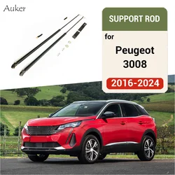 For 2017-2023 Peugeot 3008 Car Front Hood Engine Cover Hydraulic Rod Strut Spring Shock Bars Bracket Styling