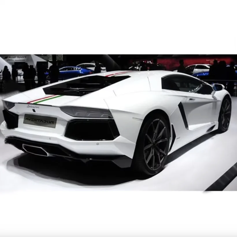 Sport Styling Hood Engine Roof Tail Vinyl Rear Sticker Bonnet Italy Flag Stripe Decal for Lamborghini Aventador LP750