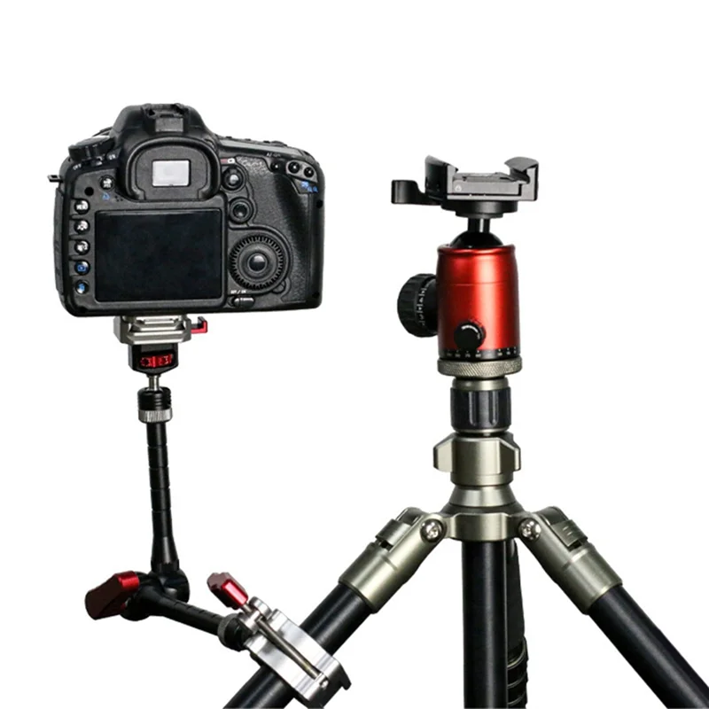 뜨거운 판매 알루미늄 합금 휴대용 팔 휴대 전화 모션 카메라 범용 금속 첫 번째 각도 카메라 액세서리, 블랙