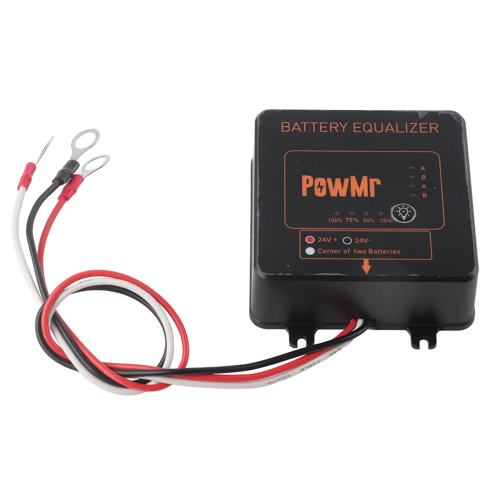 Battery Balancer Solar System Battery Battery Equalizer Black Solar System Balancer with Reverse Connection  2 X 12V