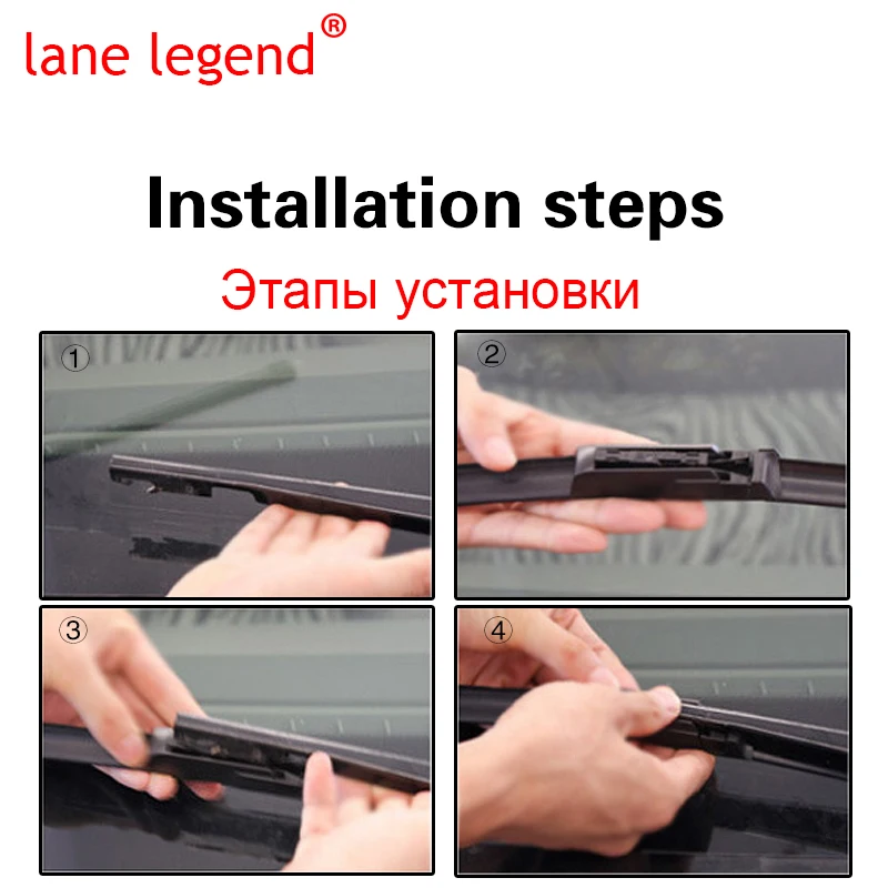 Lane Legend Wiper LHD Front Wiper Blades For Audi A6 C6 4F S6 RS6 2004 - 2011 Windshield Windscreen Front Window 22\