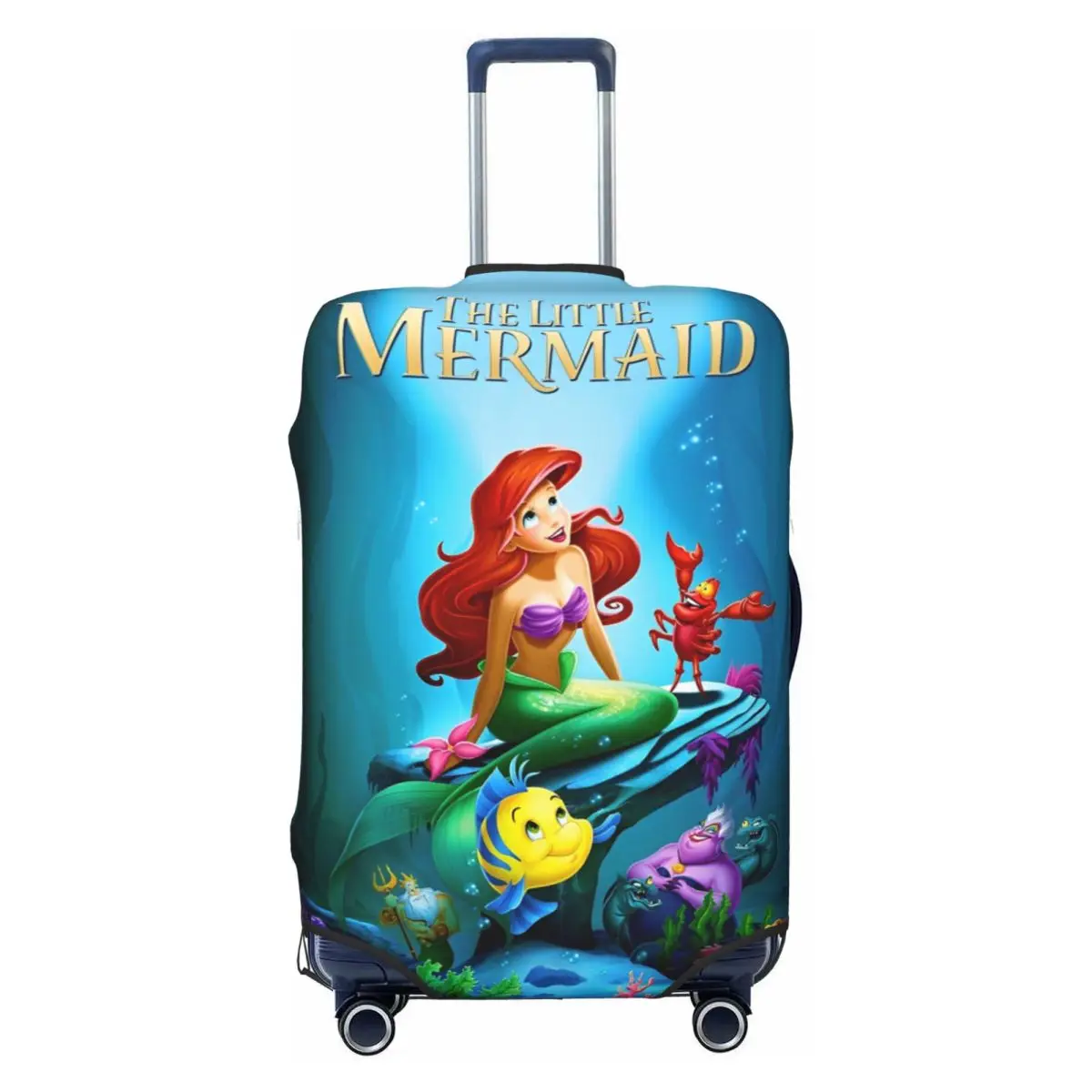 

Little Mermaid Ariel Cartoon Suitcase Cover Flight Useful Luggage Accesories Travel Protection