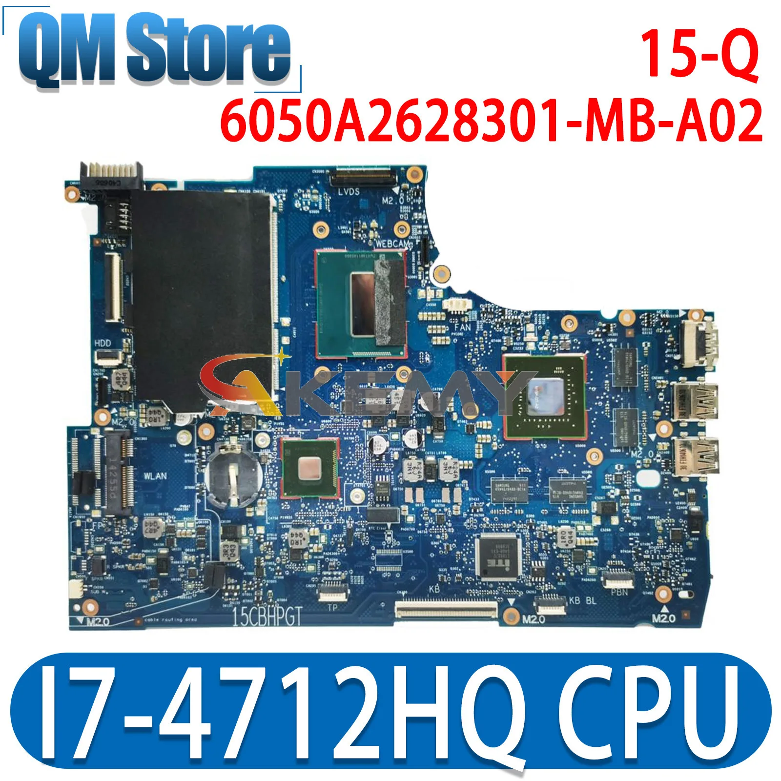 

765736-001 765736-501 для HP Envy 15-Q материнская плата для ноутбука 6050A2628301 с процессором I7-4712HQ GTX850M 4G