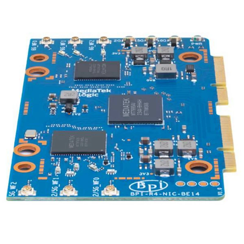 Imagem -06 - para Banana pi Bpi-r4-nic-be14 Wifi7 Módulo Acessórios para Bpi-r4 Mt7995av Chipconjunto Pcie 3.0 Interface Peças Antena