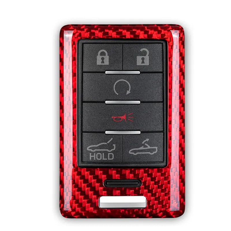 Carbon Fiber Key Fob Case Cover for Chevrolet Chevy Corvette C7 Key Protector Shell for Cadillac ATS CTS DTS XTS SRX STS Escalde