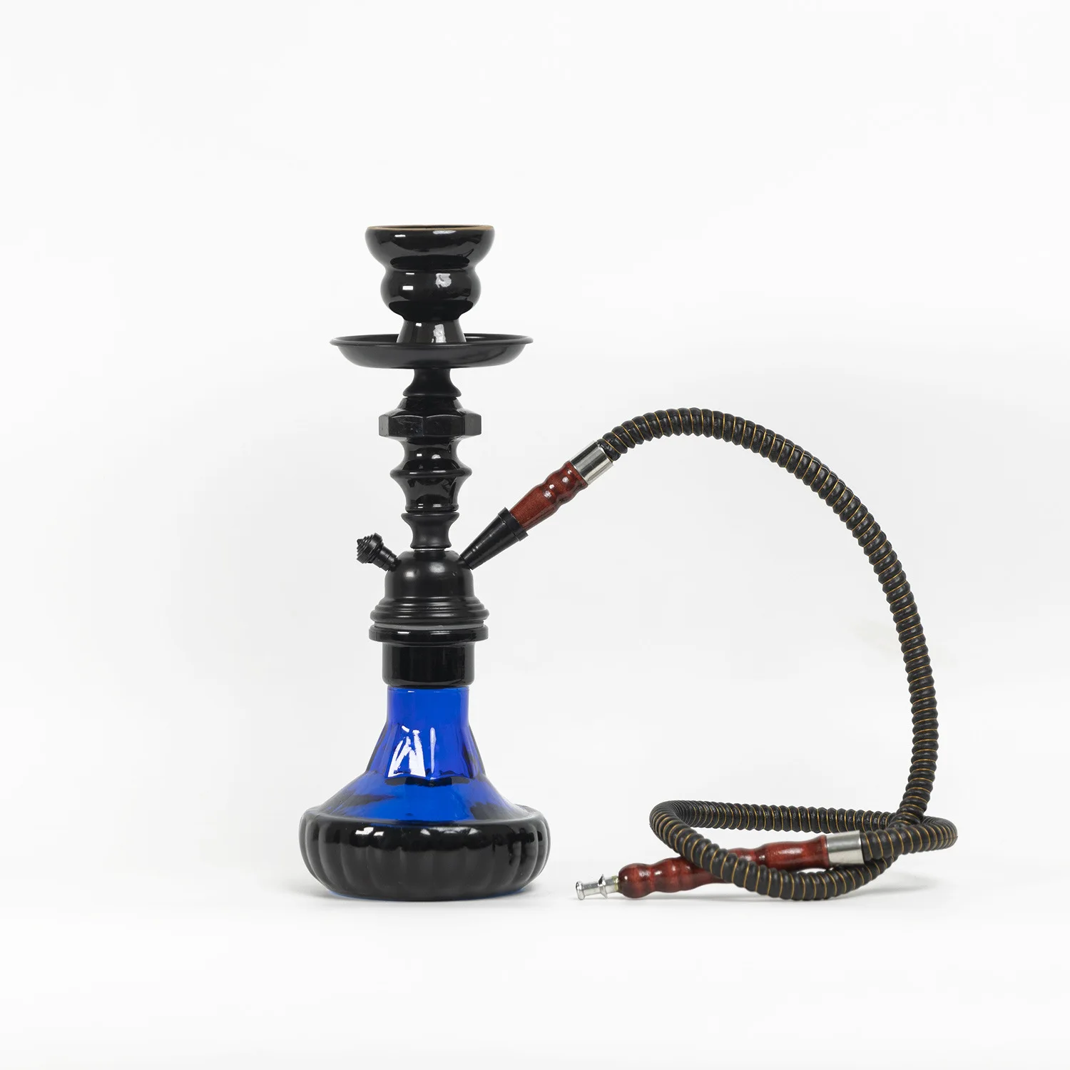 

Travel Arabian Hookah Set Small Single Glass Bottle Shisha Ceramic Bowl Pipe Accessories Birthday Gift