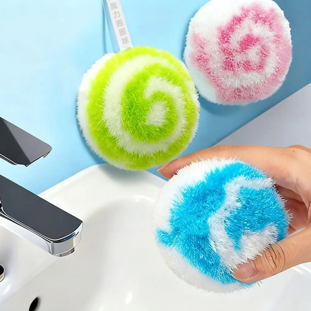 New Soft Desktop Cleaning Ball No Shedding Cleaning Tool Bathroom Sink Brush Bathtub Washbasin Cleaning Ball for Home