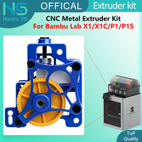 For Bambu Lab X1 X1C Upgrade Extruder Kit New CNC Metal Case Extruder With Hardened Steel Extrusion Gear For Bambulab P1 P1S