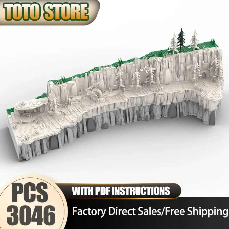 

Moc Building Cliff Expansion Model Technology Gift Construstion Modular City Building Model DIY Assembly Holiday Sets Toys