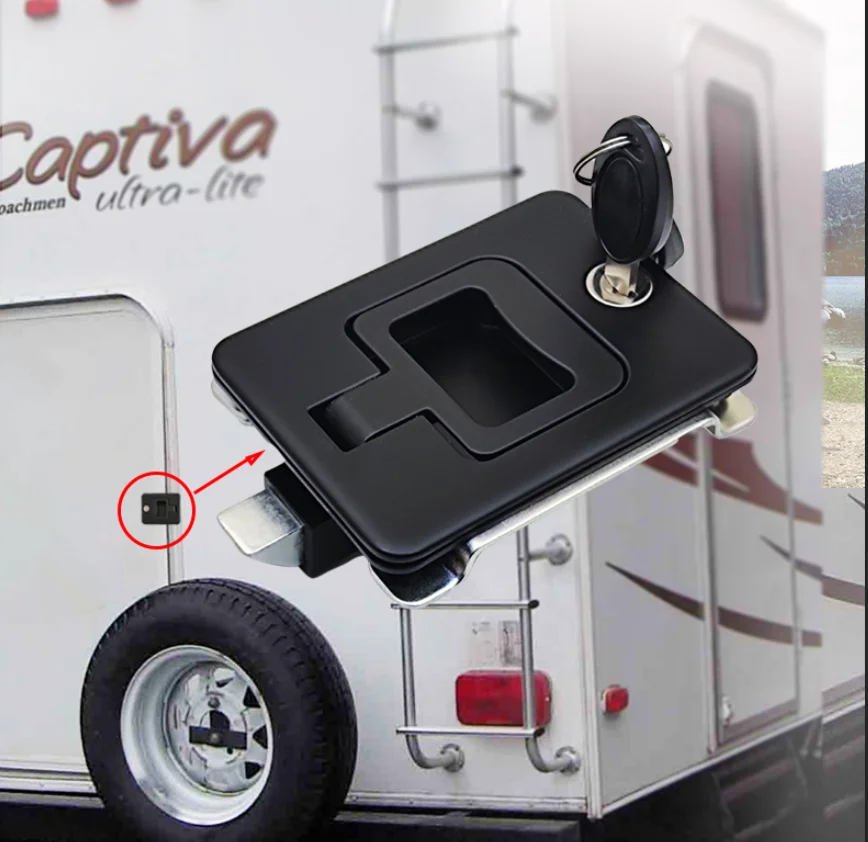 

Factory Price Dust Proof Cover for Industrial Vehicles Zinc Alloy Paddle Latch Lock for Trailers Lock for Truck Container Door