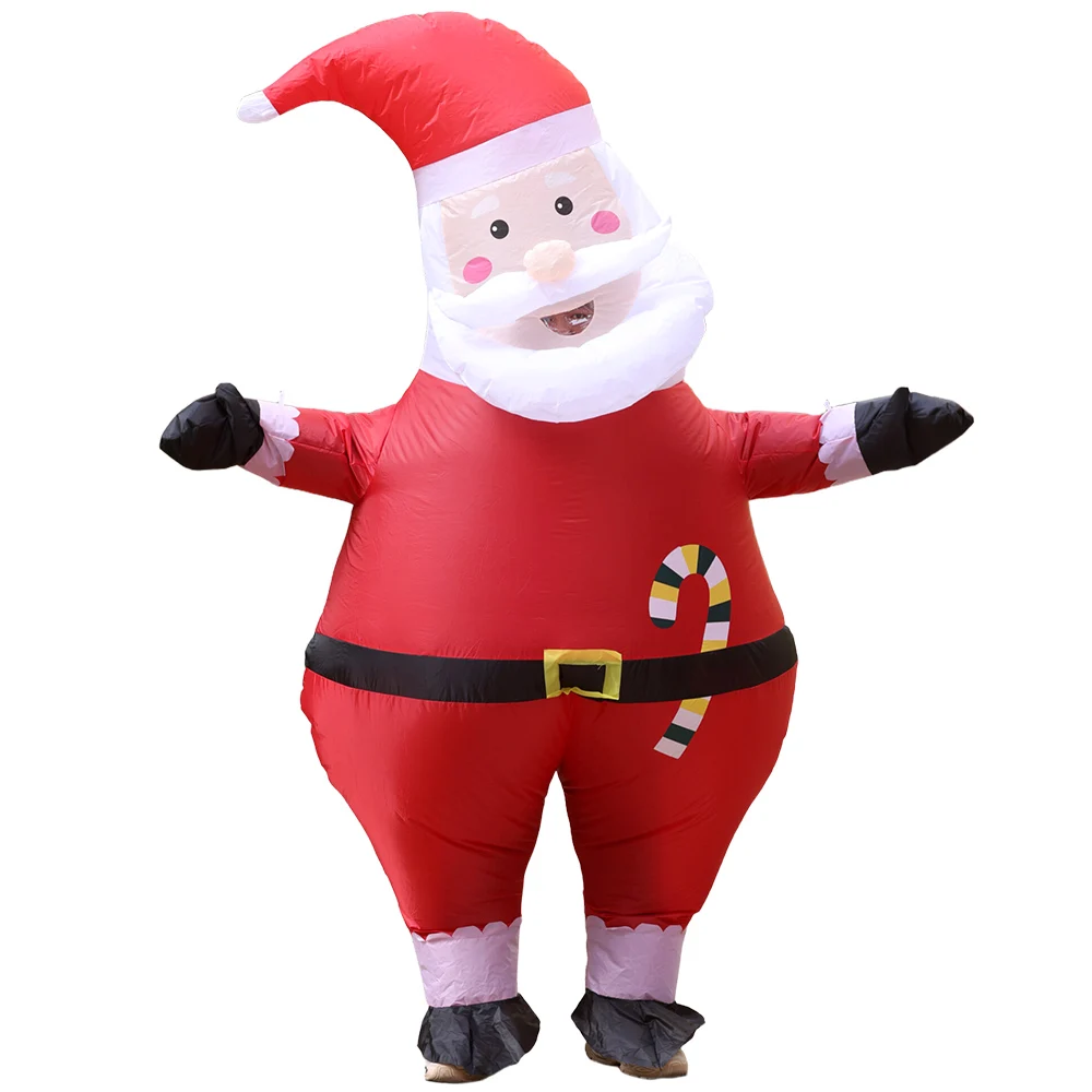Halloween Adult Santa Claus Inflatable Costume Decoration Christmas Party Bar Interactive Funny Include Fan Battery Case view 5