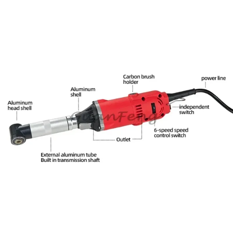 Handheld Sealant Construction Tools 220V 350W Electric Straight Mill Right Angle Elbow Sewing Machine