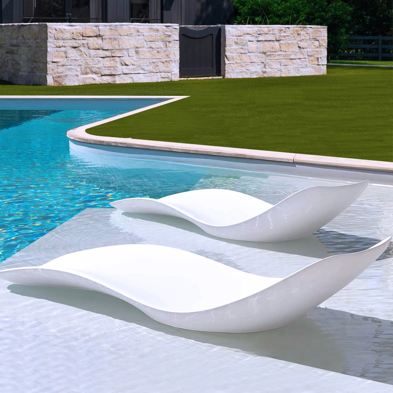 Chaise longue da esterno di lusso tutti i tipi di piscina-fino a 9 \