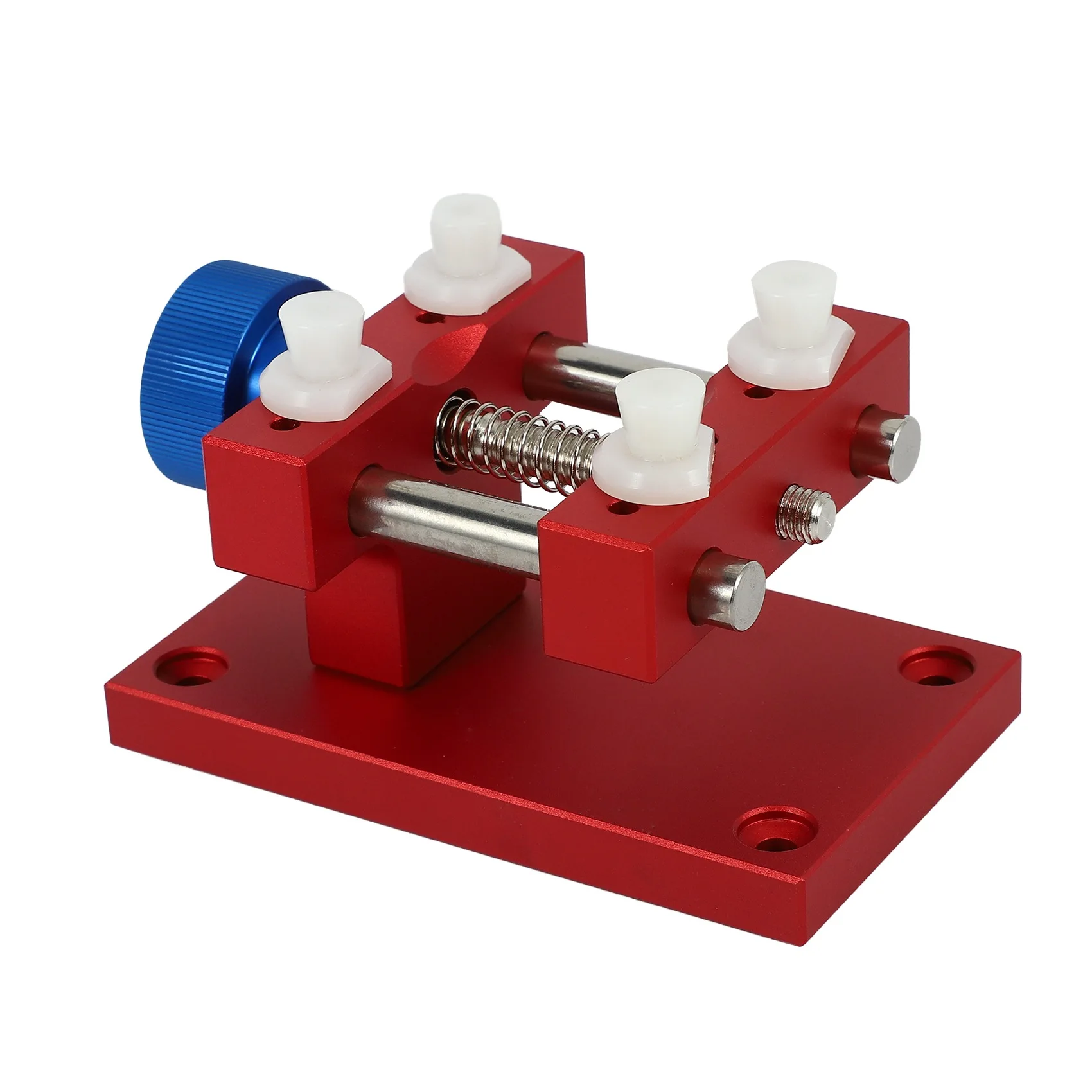 

ABKJ-Stainless Steel Large Case Vise With Base Watch Holder For Watch Repair Metal Enlarged Open Table Holder Repair Repair Tool