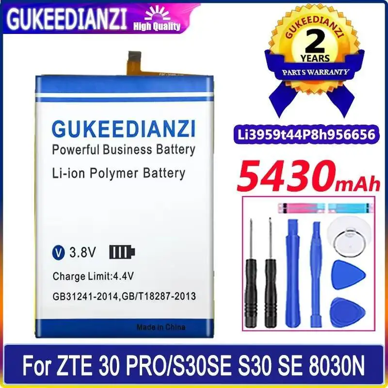 

For Zte 30 Pro S30 SE 8030N 5430Mah Li3959t44p8h956656 Environmentally Friendly Mobile Phone Battery Long-Lasting