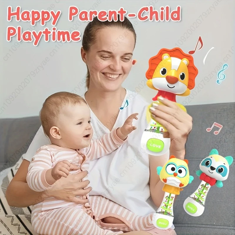 Colorful Youngsters Sensory Rattle Toy | Soft ABS Hand Grasping Ball Musical Notes , Engaging Youngsters Toy, no Electricity