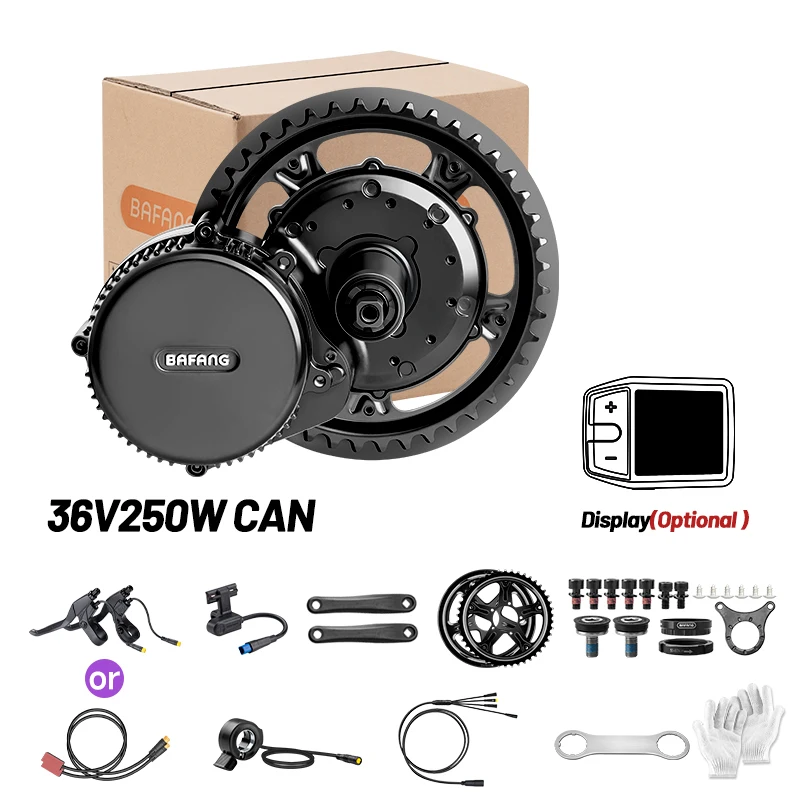 Kit de conversion de vélo électrique Bafang Mid Drive Motor Kit CAN BUS sans batterie BBS02B 48V 750