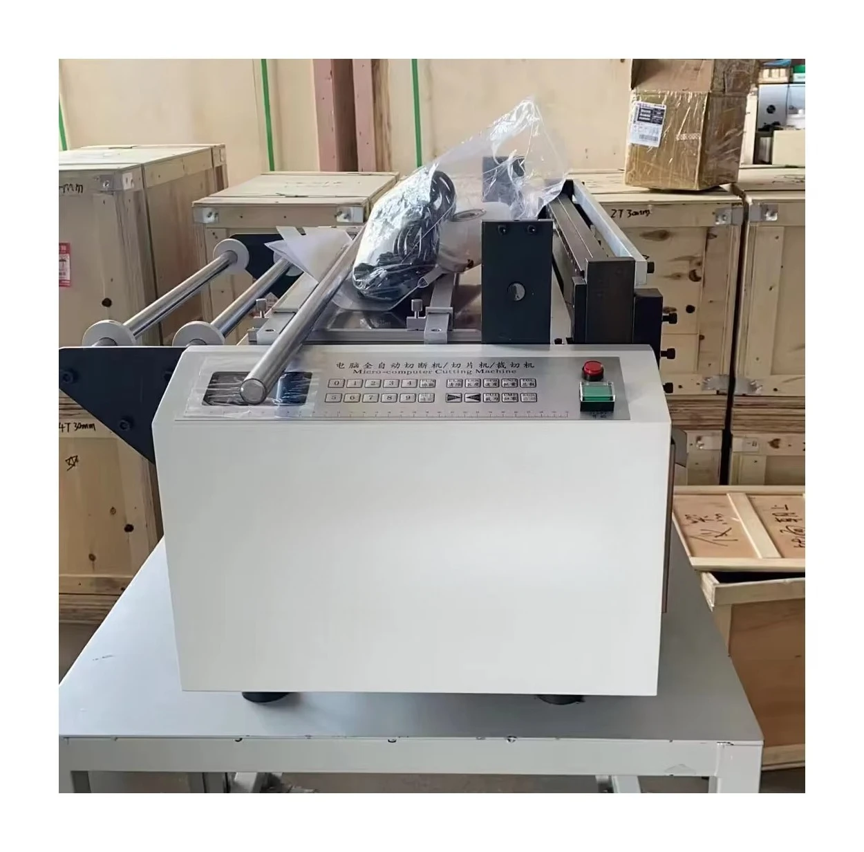 High precision automatic elastic rubber headband cutting machine