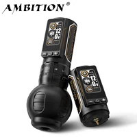 Ambition Ninja Max 280 máquina de tatuaje inalámbrica 2,4mm-4,5mm carrera ajustable 54mm + 34mm agarre Motor sin escobillas 2400mAh batería pluma