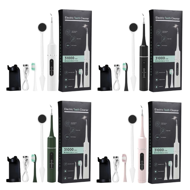 แบบพกพาทันตกรรมทำความสะอาดไฟฟ้าอัลตราโซนิกทันตกรรมทำความสะอาดฟันไวท์เทนนิ่งเครื่องมือ