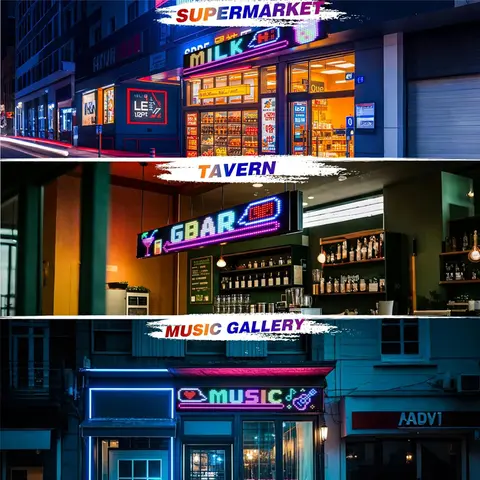 RGB LED Devil Eyes-ljus för bilvindruta Flexibel LED-matrispanel Bilskylt Skärm DIY Bluetooth-app/fjärrkontroll 10 best sales Uber LED-skylt för bil - №4