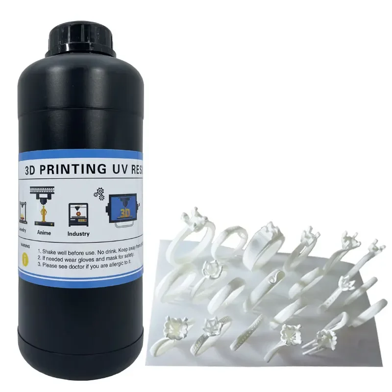 High Wax 50% Burn Out White Wax 3D LCD/DLP Jewelry Castable Resins for Carbon CLIP Oxygen Permeability Printer