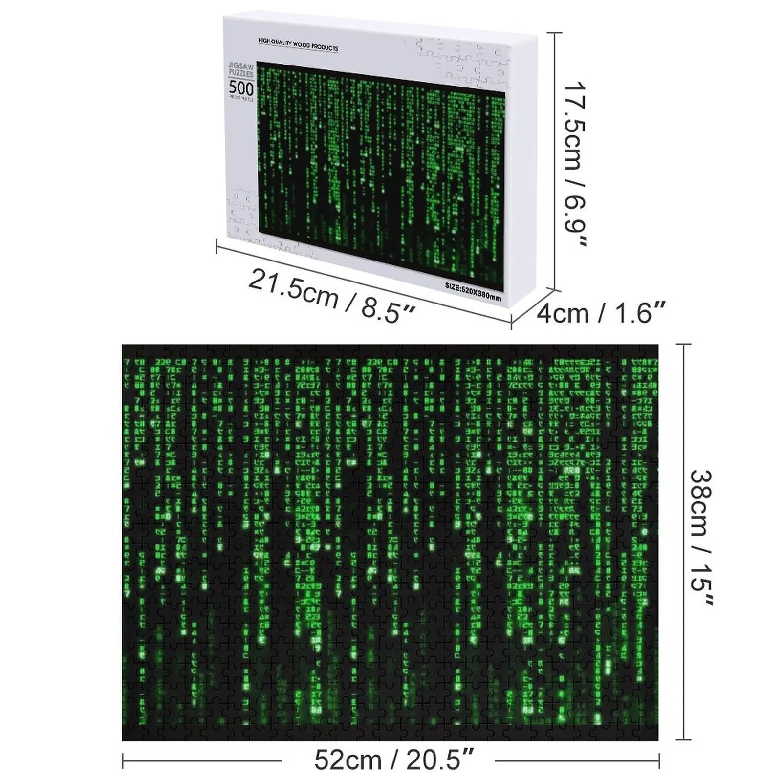 Codificação de números binários quebra-cabeça presente personalizado com foto quebra-cabeça de brinquedo infantil personalizado