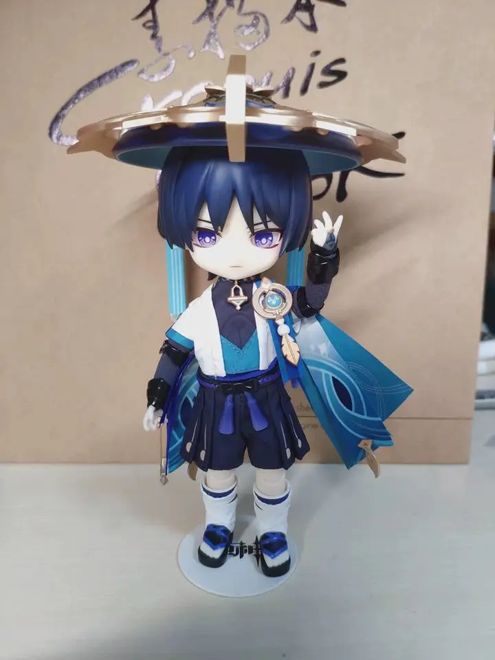[Authentic] Genshin Impact Wanderer Cosplay Anime Doll Accessories Christmas Gift Set Dress-Up Articulated Doll  Genshin