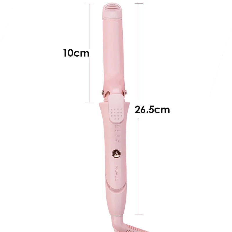 NOVUS 2 in 1 Hair Crimper Flat Iron Hair Straightener 3 Adjustable Temperature 30s Fast Warm-up 60 Min Auto-off Styling Tool