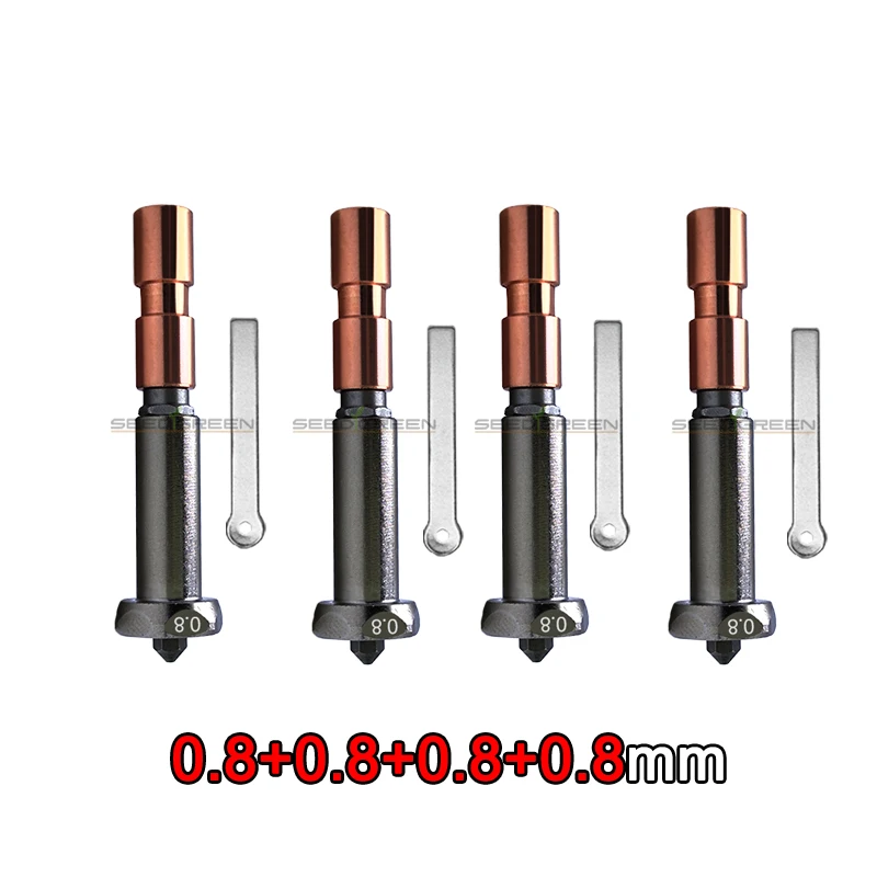 Neu verbesserte Düse für Anycubic Kobra 3 Max. Kehle Kobra 3 Max Combo Düse 0,4 mm 0,6 mm 0,8 mm schnelle Erwärmung