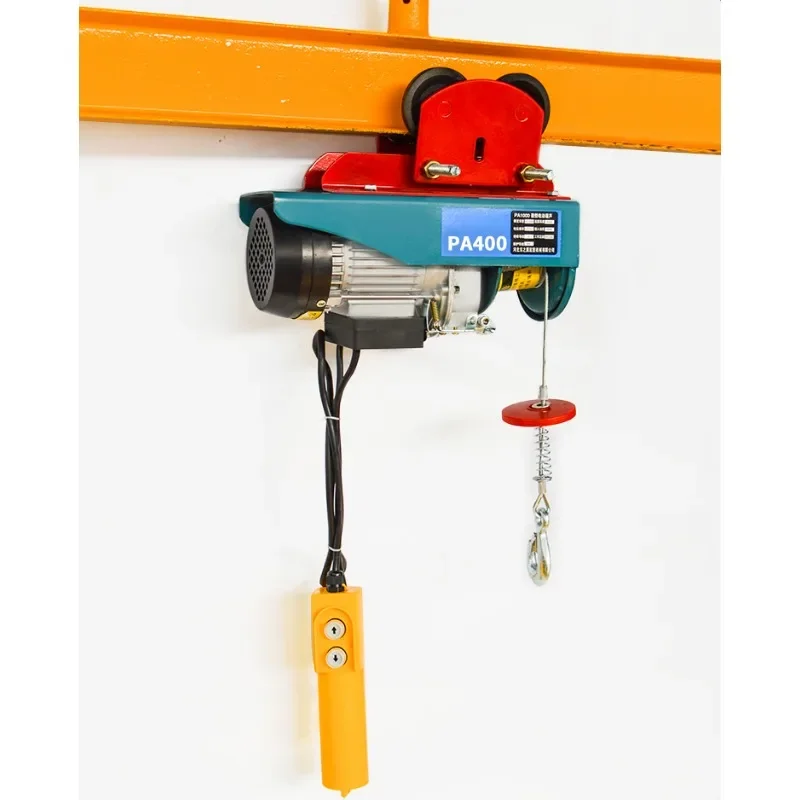 Mini electric hoist 380V household hand pushed sports car I beam small crane