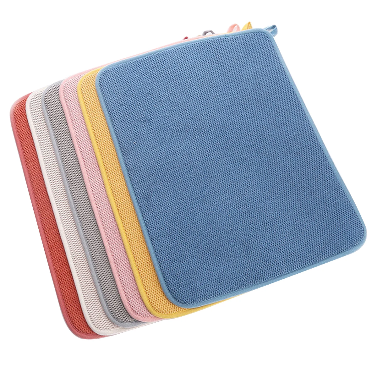 Leeseph Reversible Microfiber Dish Drying Mat for Kitchen, Absorbent Dishes Drainer/Rack Pad for Countertop