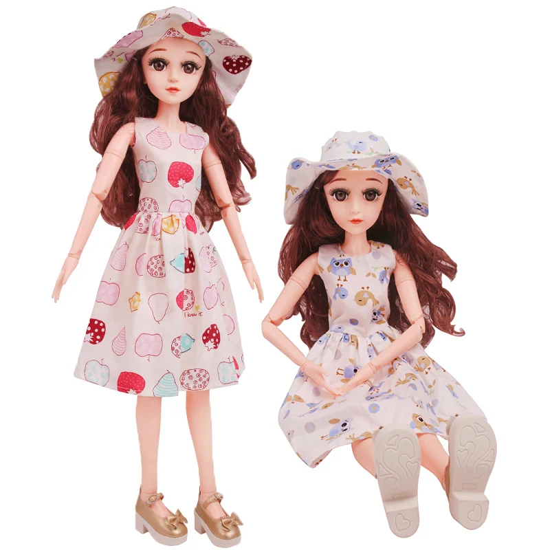 60cm Doll Clothing Doll Dress Up 3-Joint Doll Simple Fashion Dress Doll Dress Up Clothing Photography Clothing Doll Accessories