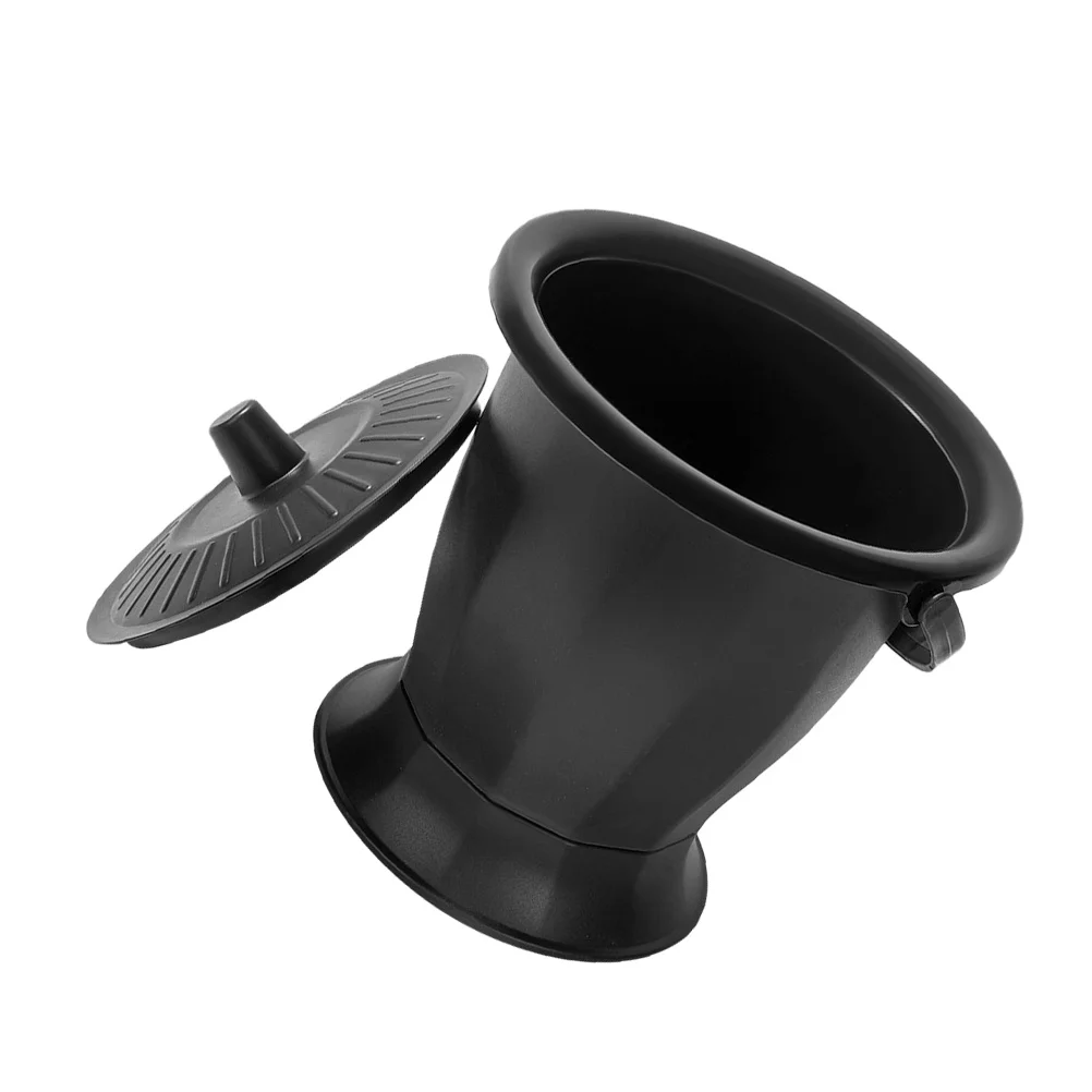 المحمولة الكبار المرحاض غرفة وعاء سميكة مادة البولي بروبيلين عدم الانزلاق دلو البول مع غطاء لكبار السن المعاقين الاستخدام المنزلي #2