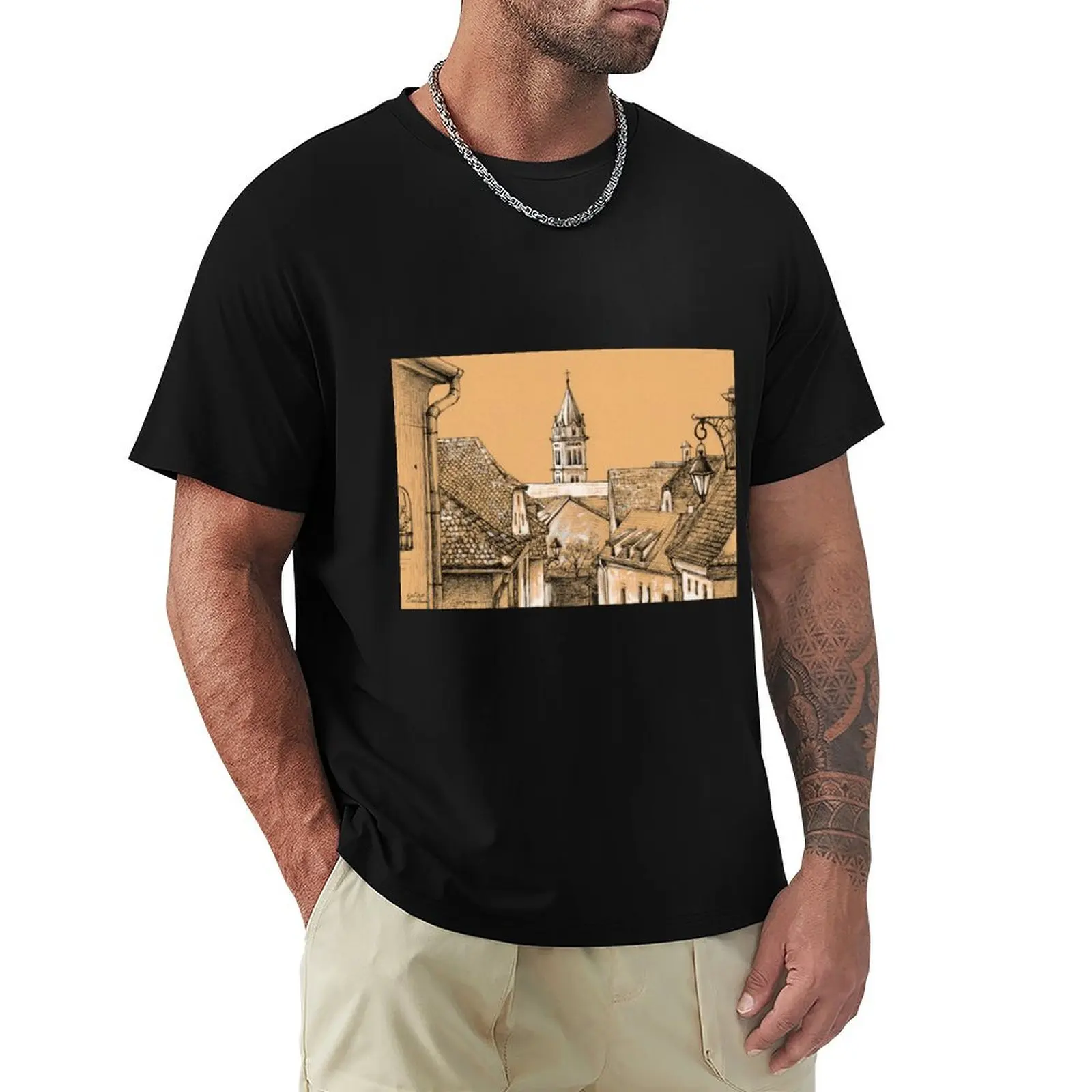 Roofs in Transylvania T-Shirt man t shirts graphic T-Shirt