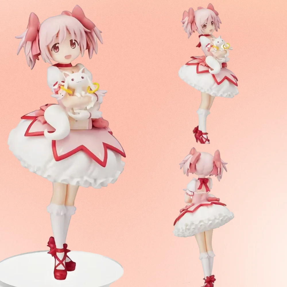 18 سنتيمتر Puella Magi Madoka Magica أنيمي الشكل Kaname Madoka عمل الشكل ماجيك فتاة نموذج ديكور تمثال دمى اللعب هدية الكريسماس